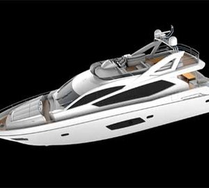 Design Unlimited interior photos of new Sunseeker Manhattan 73 motor yacht