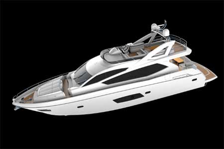 Sunseeker Manhattan 73 motor yacht Profile