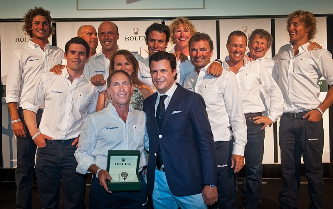 TRANSFUSION team with Patrick Boutellier, Rolex Australia, at the Prize Giving at the Museum of Contemporary Art - Photo credit Rolex  Kurt Arrigo
