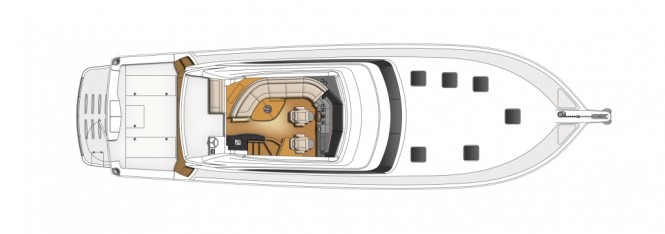 The new Riviera 61 Enclosed Flybridge Series II Flybridge Design