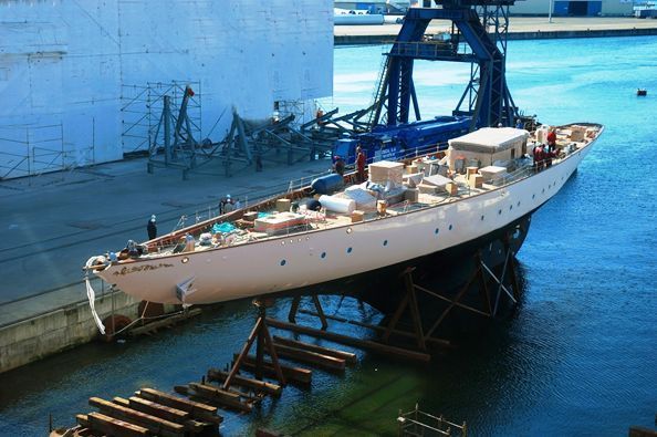 47m Schooner Y105 launched by Factoria Naval Marin