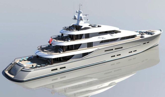 96m Sunset Heaven Yacht by Christopher Seymour Designs