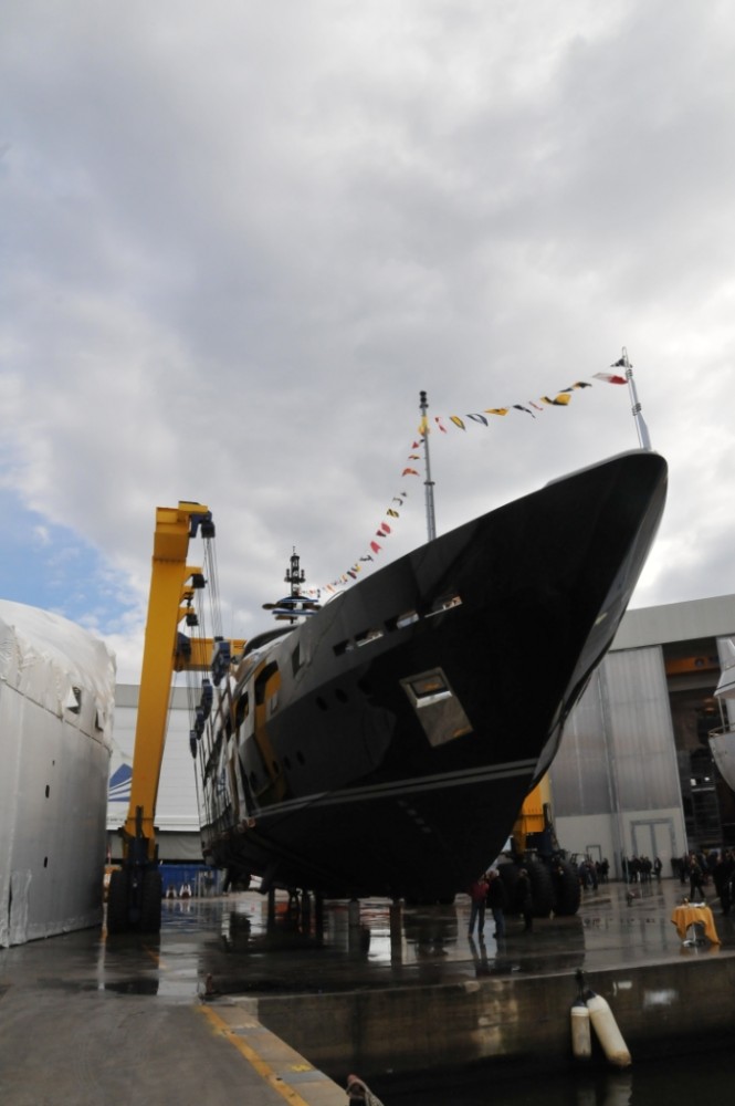 Launching Photo of Yacht Aifos by Cbi Navi Launching Photo of Yacht Aifos by Cbi Navi