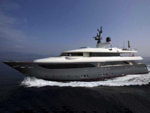 CRN Navetta 43 motor yacht Lady Trudy at the Cannes International Boat Show 2011