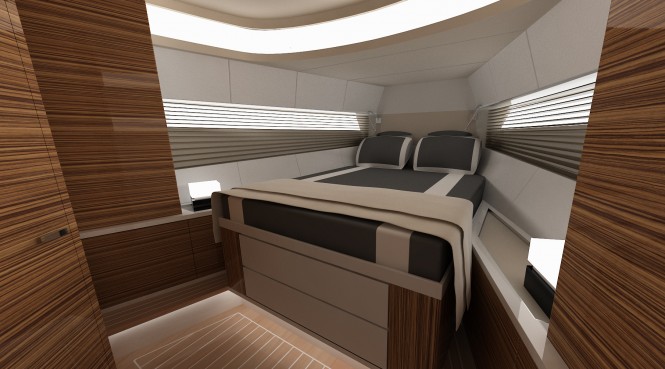 Motor yacht GALATEA 56 Cabin by Pama Architetti Design