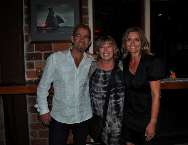 Organisers Dean Morris (left), Jeanette Tobin (Superyacht Support) and Di Dobbs (Freelance Media) at the Superyacht Support Christchurch Earthquake Appeal fundraiser - Credit Ellie Brade