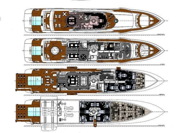 Rossi Navi 74m Superyacht Project Layout Rossi Navi 74m Superyacht Project Layout