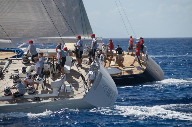 Sailing yacht I-Sea Day one of the 2011 St. Maarten Heineken Regatta. Credit Tom ZinnOutsideImages