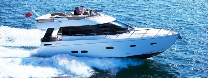 Sealine's F46 Flybridge motor yacht to be on display at the Hong Kong Boat Show
