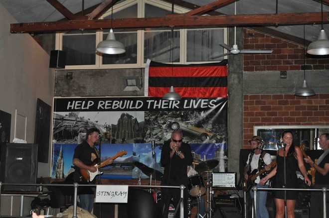 Stingray in full song at the Superyacht Support Christchurch Earthquake Appeal fundraiser - Credit Ellie Brade