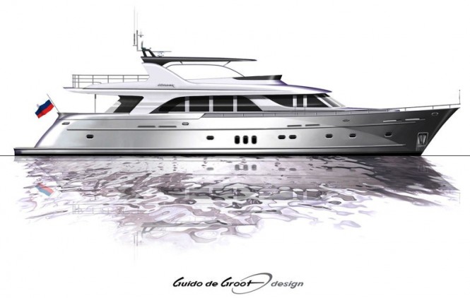 The Mulder 98 Flybridge motor yacht