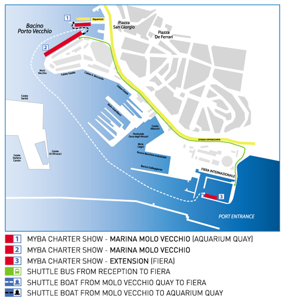 2011 MYBA Genoa Yacht Charter Show expands with extra dockage