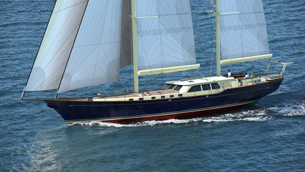 Kestrel 106 Sailing Yacht in build – A superyacht designed by Ron Holland Design