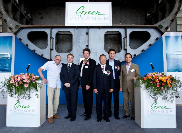 Motor yacht Green Voyager Keel laid in China – A Green Superyacht by Kingship Marine