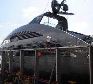 Motor yacht Ocean Emerald, yacht Ocean Pearl and MY Ocean Sapphire transported by Dockwise Yacht Transport