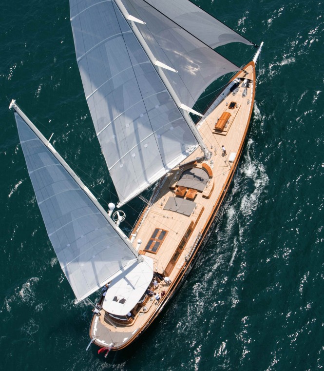 Sailing Charter Yacht Roxane with naval architecture by Taka Yachts
