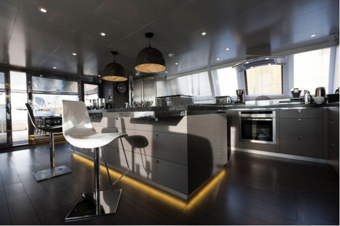 Sailing Yacht Cartouche Interior - A Blue Coast 95 Catamaran - Photo Credit Gilles Martin-Raget