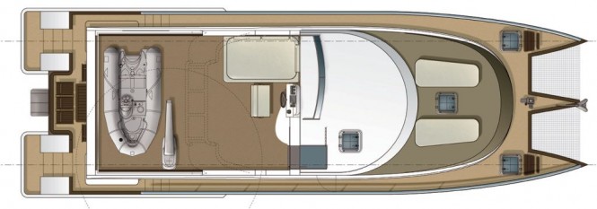 The new 58’ trawler catamaran design by Stirling Design International and Alu Marine shipyard