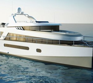 The new 58’ trawler catamaran design by Stirling Design International and Alu Marine shipyard
