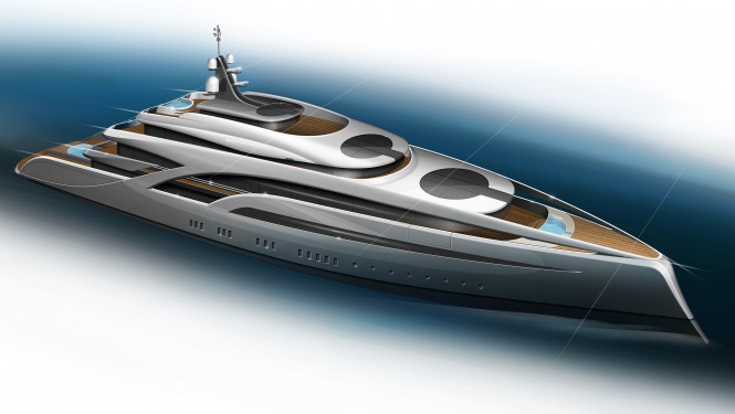 90m yacht concept by Tony Castro