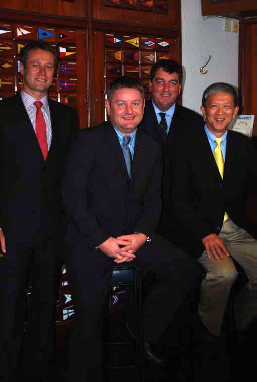 Asia-Pacific Superyacht Association (APSA) officially launches with press conference in Hong Kong Photo of Gareth Twist, Simon Turner, Colin Dawson, YP Loke