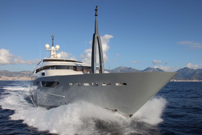the 72 metre Italian CRN motor yacht 'Azteca' as designed by Nuvolari & Lenard 