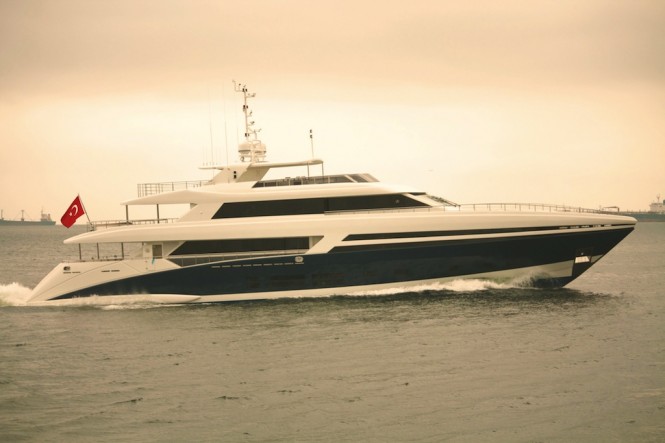 Motor Yacht Tatiana at her sea trial