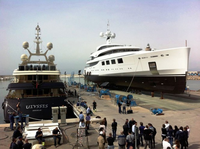 Motor yachts Nataly and Ulysses at the Benetti yard in Italy Motor yachts Nataly and Ulysses at the Benetti yard in Italy