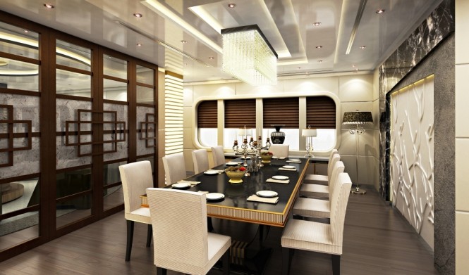 Natural Evolution yacht design concept Dining Room