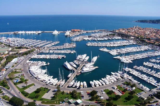 Port Vauban Antibes France - One of the largest superyacht Marinas in the world