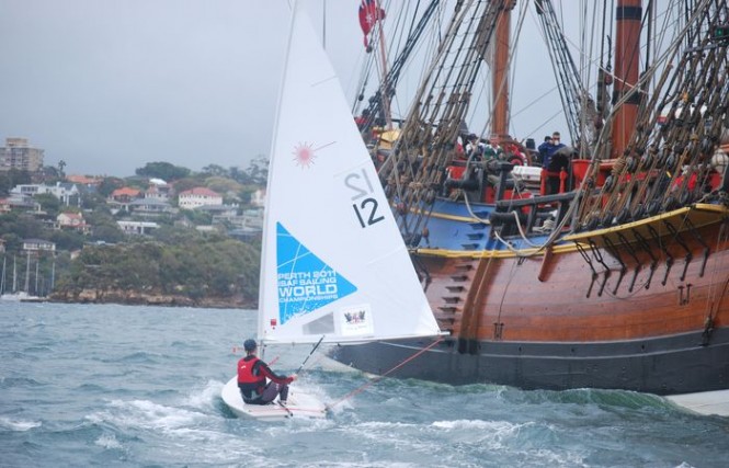 Sailing yacht Endeavour, replica of Captain James Cook’s ship, HMB Endeavour sails for Perth 2011
