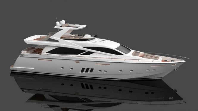 The 24 m Daewoo motor yacht designed by Andrea Borzelli Yacht Design - profile