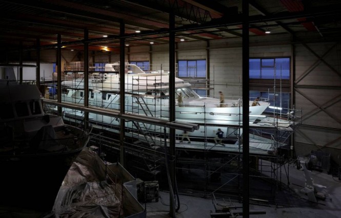 The Fourth Moonen 97 Motor yacht ready to be launched by Moonen Yachts