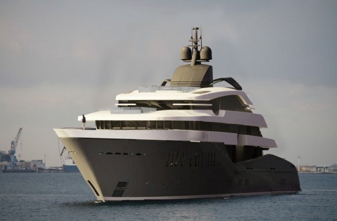 The Hot-Lab designed PA186 superyacht for Oceanco