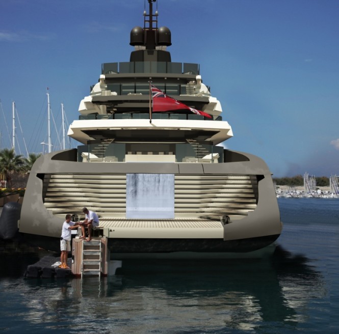 The PA186 motor yacht concept for Oceanco Yachts The PA186 motor yacht concept for Oceanco Yachts