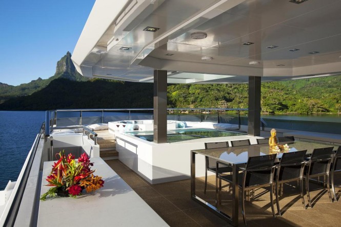 Yacht Big Fish in the South Pacific