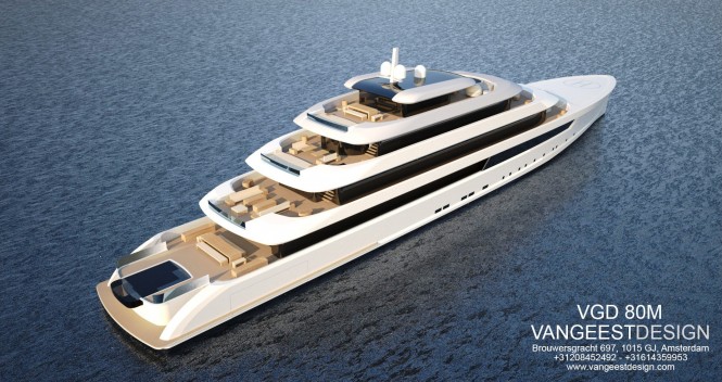 80 metre Superyacht by Van Geest Design - 4 Aft decks