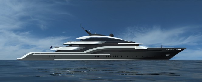 Beautiful profile of the Oceanco DP009 Yacht Project by Luiz De Basto