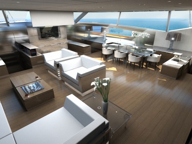 Blue Coast 88 catamaran - interior