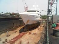 Floating Dock at the superyacht facility in Bangkok