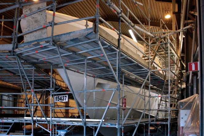 Heesen 37 motor yacht Aurelia during - build image by Nakhimov