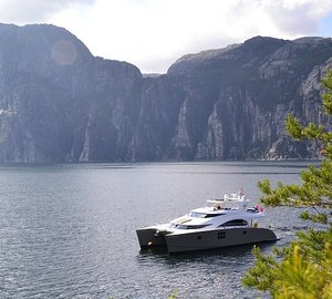 Maiden Voyage in the Norwegian Fjords for Charter yacht DAMRAK II – A 70 SUNREEF POWER