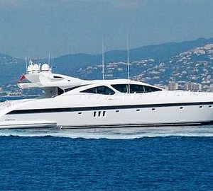 The Mangusta 130 Motor Yacht CELCASCOR Offers Early July France Yacht Charter Discount