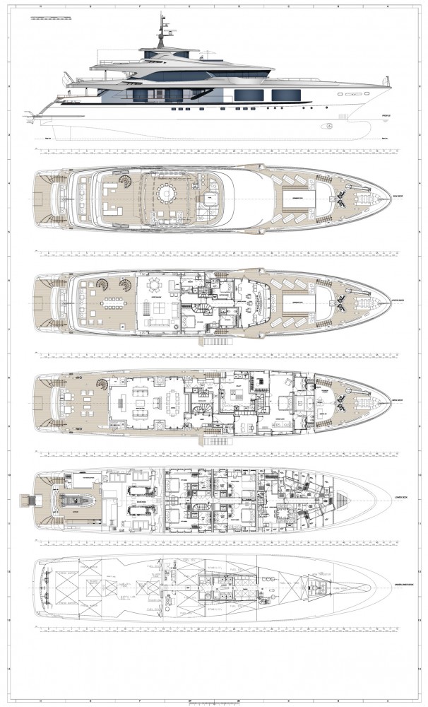 Mondo Marine 54m motor yacht layout
