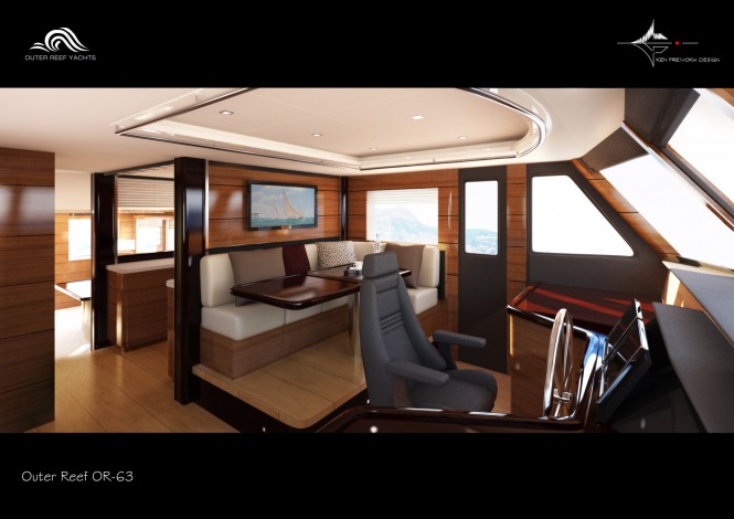 Outer Reef 63 Motoryacht EU Pilothouse