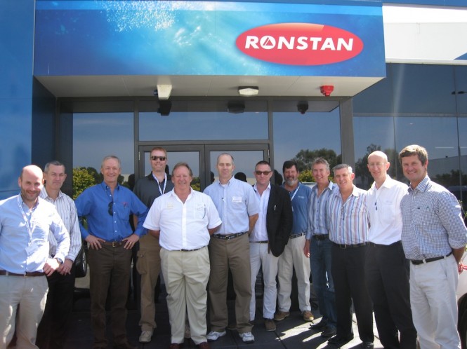 Ronstan Management Team at Victorian headquarters with AIMEX Media Mission journalists in February 2011 Ronstan Management Team at Victorian headquarters with AIMEX Media Mission journalists in February 2011