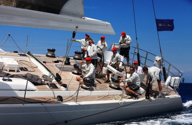 SW 100 DS sailing yacht I-Sea at The 2011 Loro Piana Superyacht Regatta