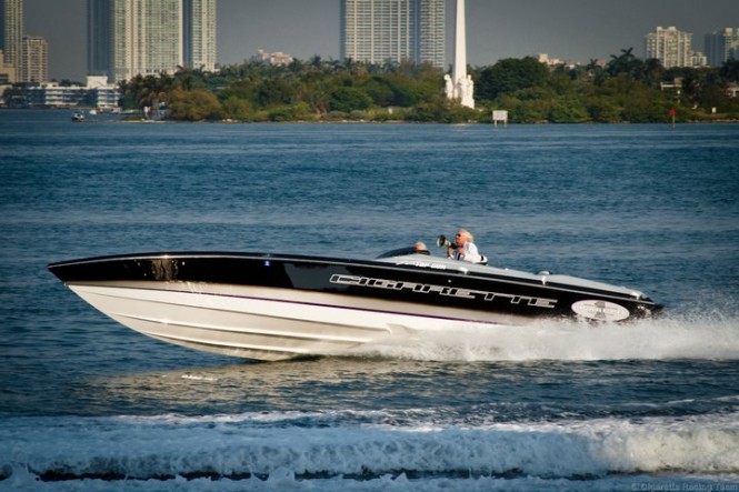 Sir Richard Branson & Cigarette Racing stage 'Miami Vice' scene to celebrate Sir Richard Branson & Cigarette Racing stage 'Miami Vice' scene to celebrate