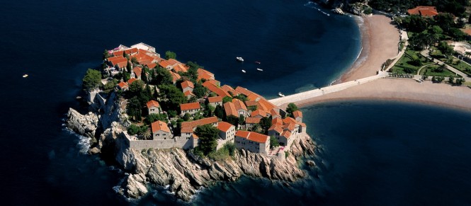 Sveti Stefan is now an Aman Resort - just south of Porto Montenegro