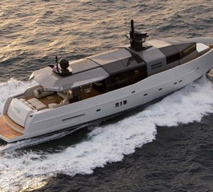 The 26m Arcadia offers first SOLAR yacht charters.